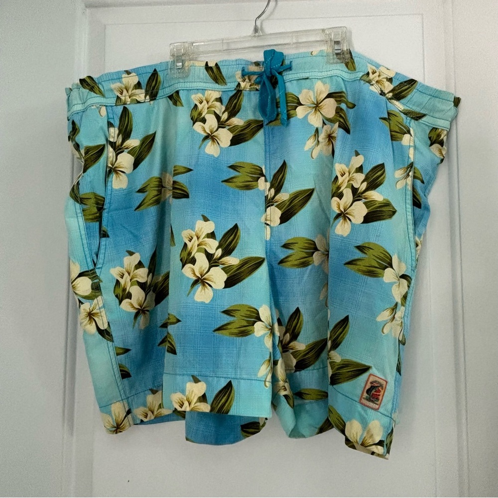 Tommy Bahama Blue Hawaiian Mesh Swimsuit Beach